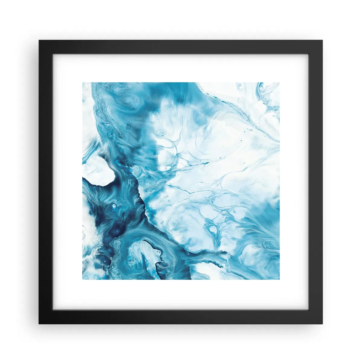 Plakát v černém rámu - Modrý koncert - 30x30 cm