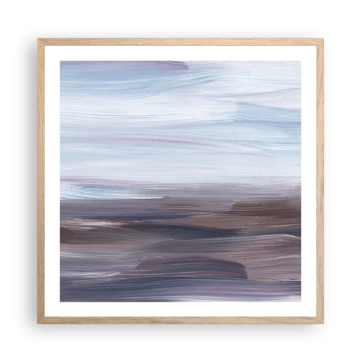 Plakát v rámu světlý dub - Živly: voda - 60x60 cm