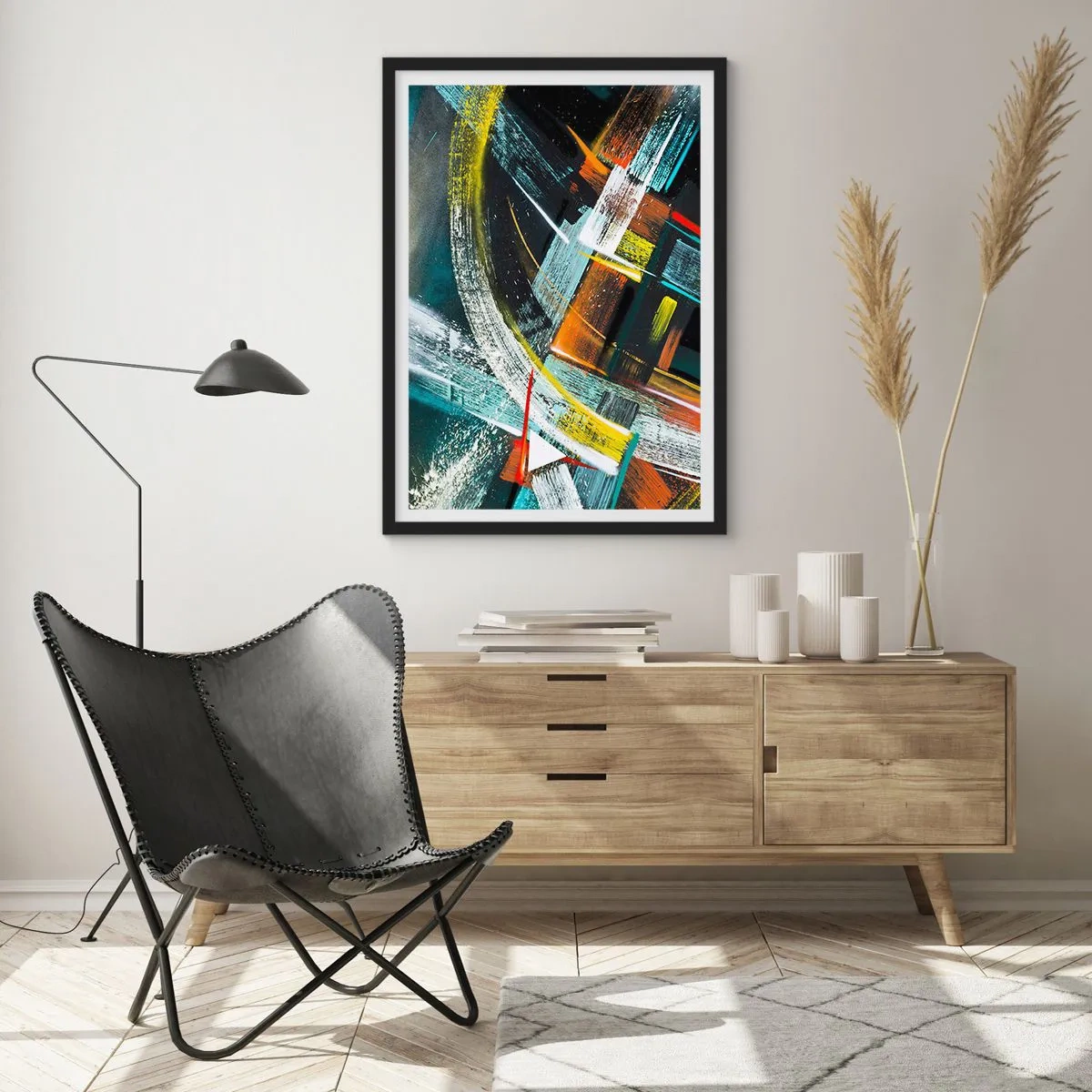 Plakát v černém rámu - Energie pohybu - 61x91 cm
