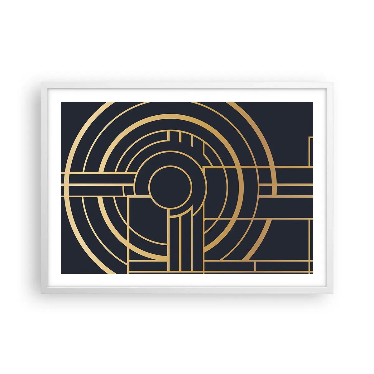 Plakát v bílém rámu - Obraty události - 70x50 cm