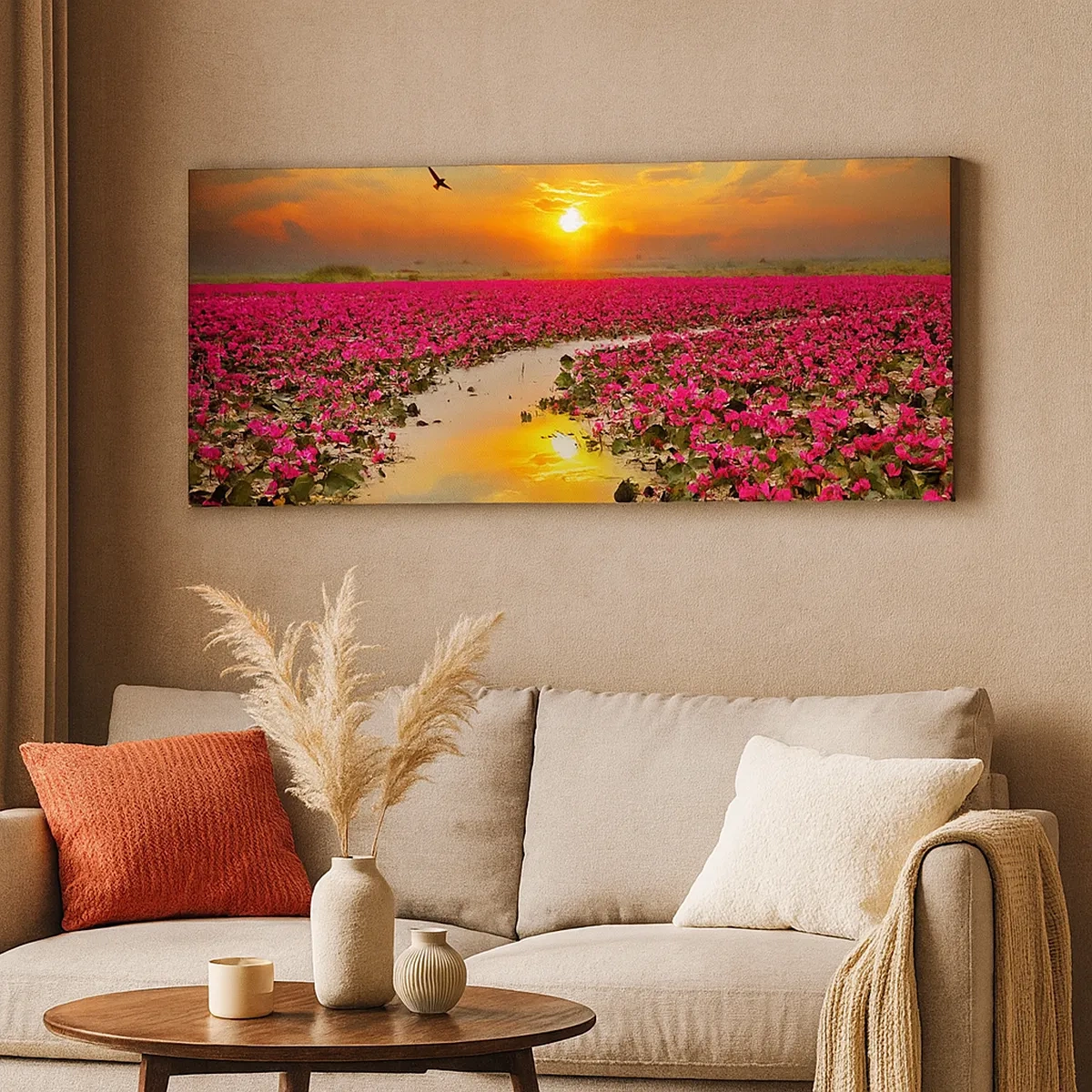 Obraz na plátně - Tajemný život jezera - 30x30 cm