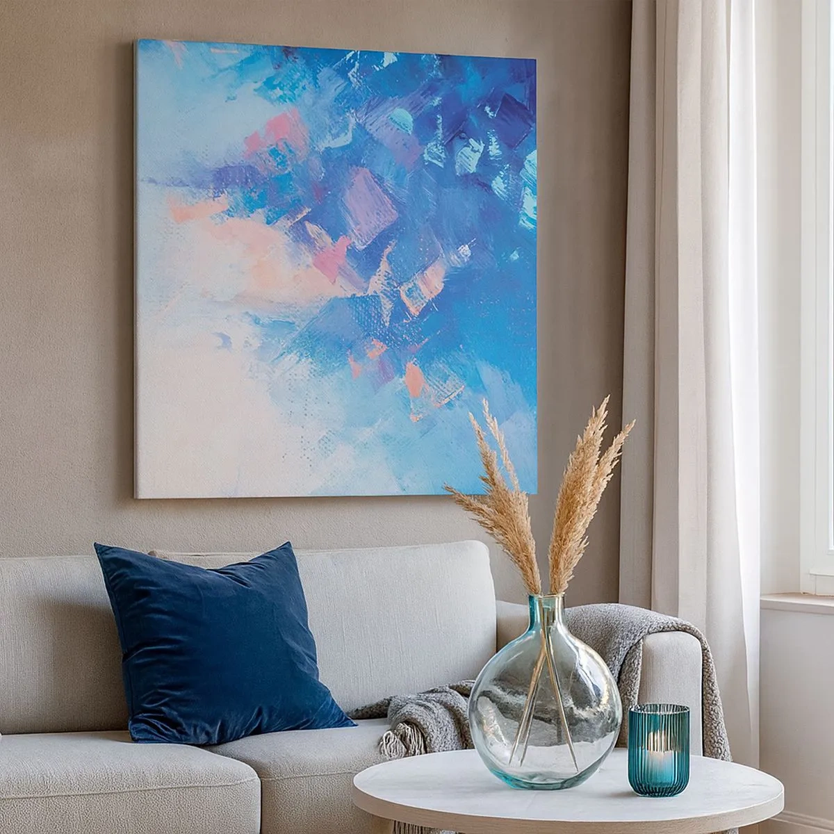 Obraz na plátně - Zimní abstrakce - 30x30 cm