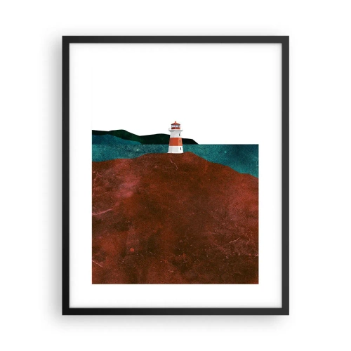 Plakát v černém rámu - Hledící na moře - 40x50 cm