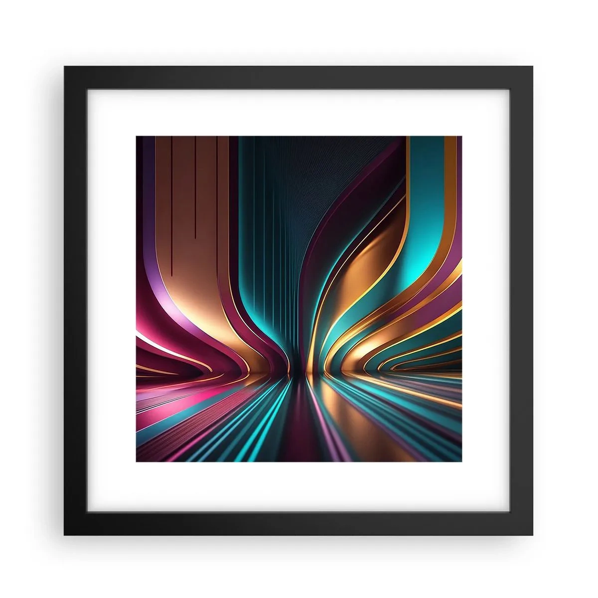 Plakát v černém rámu - Architektura světla - 30x30 cm