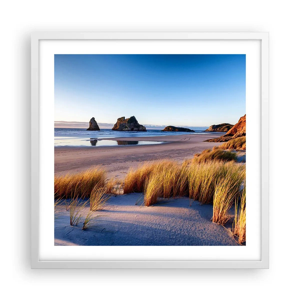 Plakát v bílém rámu - Pro hledače klidu - 50x50 cm