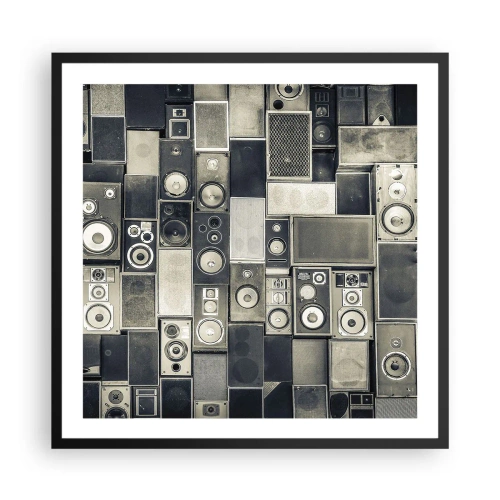 Plakát v černém rámu - A vše je v pořádku - 60x60 cm