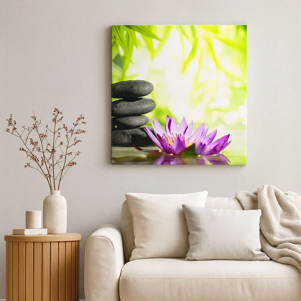 Obraz na plátně - V bambusovém hájku - 30x30 cm