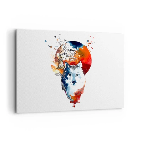 Obraz na plátně - Nosem na skle - 100x70 cm