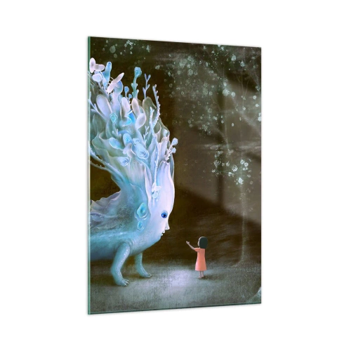 Obraz na skle - Fantastické setkání - 50x70 cm