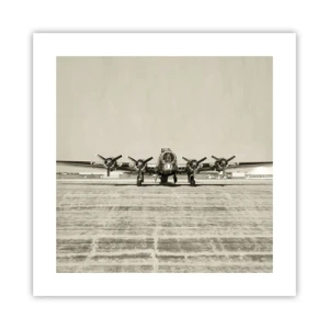 Plakát - Jako vždy připraven - 40x40 cm