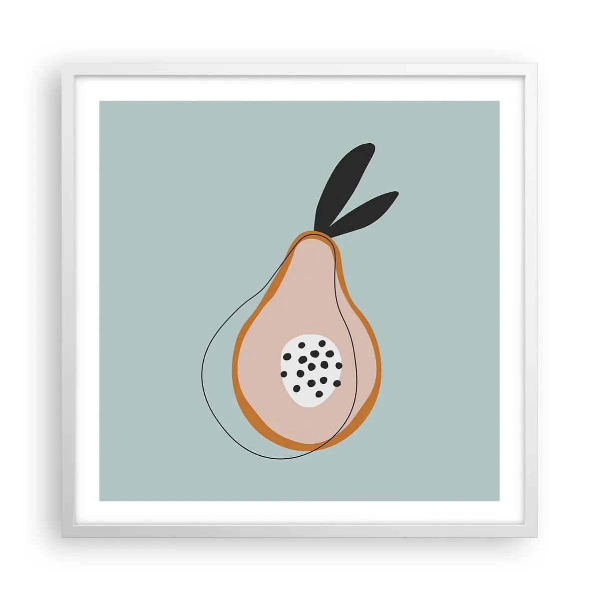 Plakát v bílém rámu - Pronikání do podstaty věcí - 60x60 cm