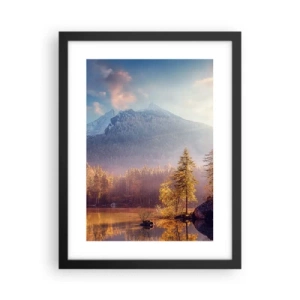 Plakát v černém rámu - V horách a údolích - 30x40 cm