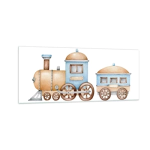 Obraz na skle - Na dráze stojí… - 100x40 cm