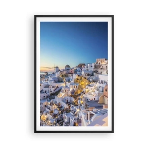 Plakát v černém rámu - Esence Řecka - 61x91 cm