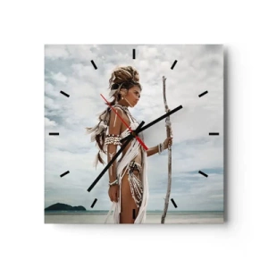 Nástěnné hodiny - Královna tropů - 30x30 cm