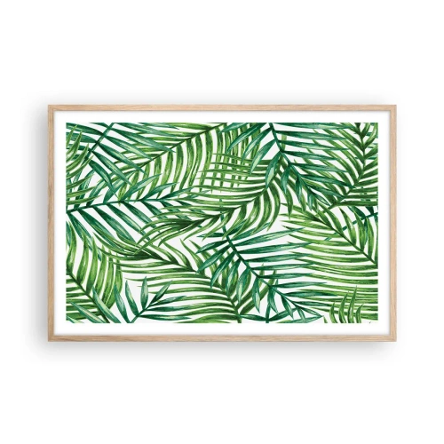 Plakát v rámu světlý dub - Pod zeleným baldachýnem - 91x61 cm