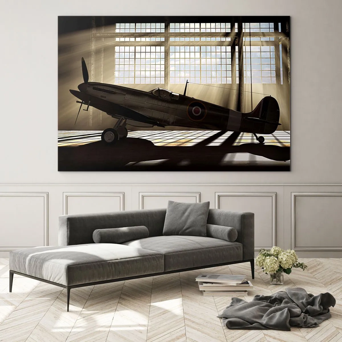 Obraz na skle - Odpočinek bojovníka - 120x80 cm