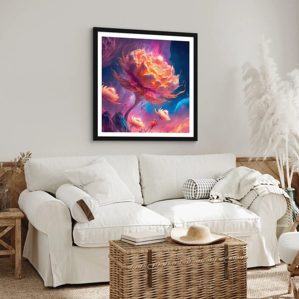 Plakát v černém rámu - Jiný svět - 40x40 cm