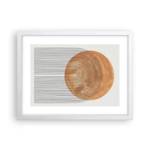 Plakát v bílém rámu - Slunečná kompozice - 40x30 cm