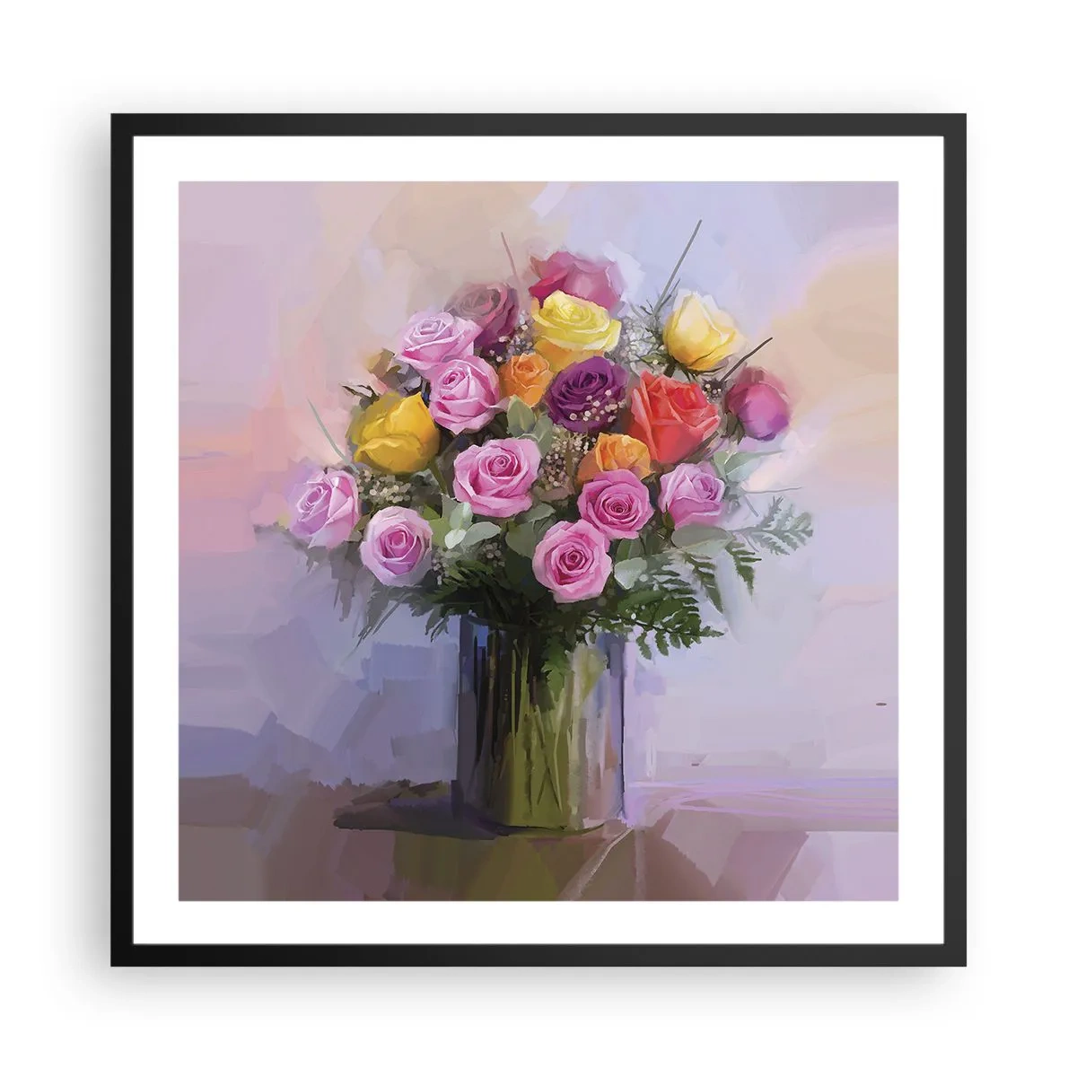Plakát v černém rámu - Zachycená krása - 60x60 cm