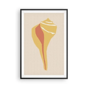 Plakát v černém rámu - Organická abstrakce – růst - 61x91 cm