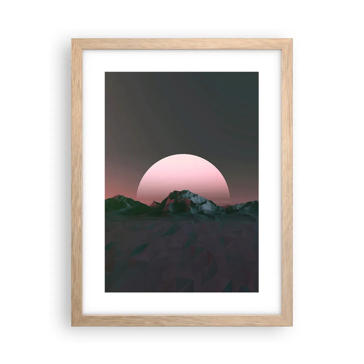 Plakát v rámu světlý dub - V sousední galaxii - 30x40 cm