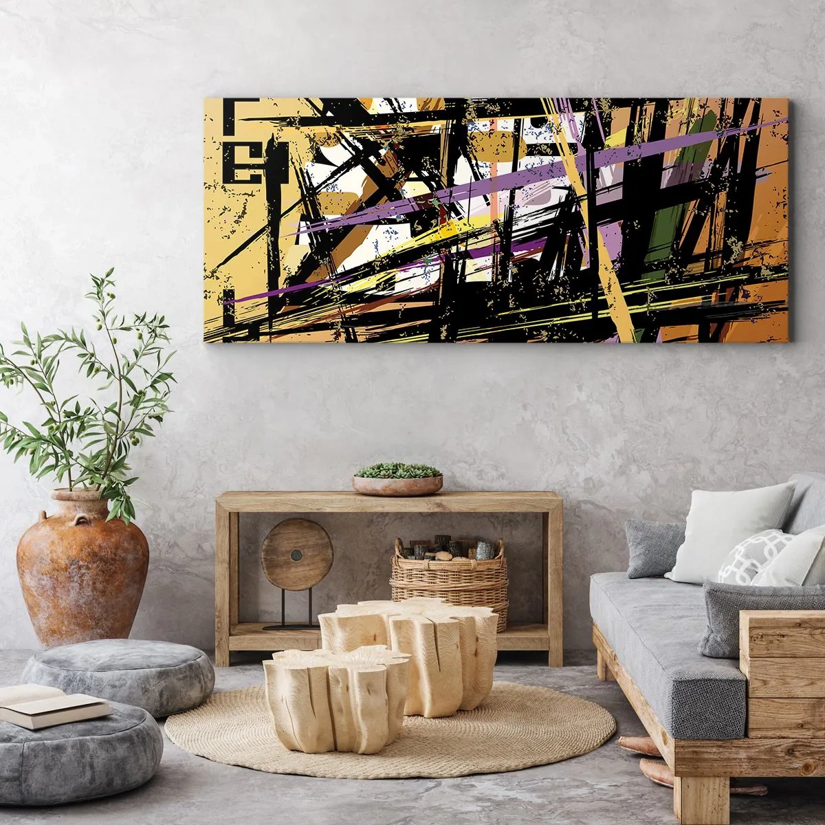 Obraz na plátně - Ostrý řez - 140x50 cm