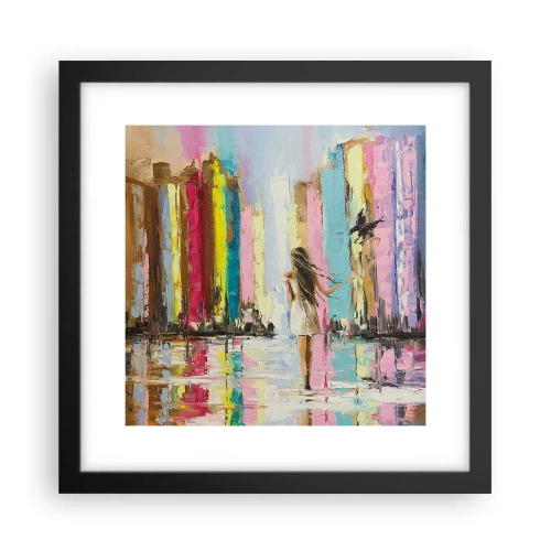 Plakát v černém rámu - Pojď se mnou - 30x30 cm