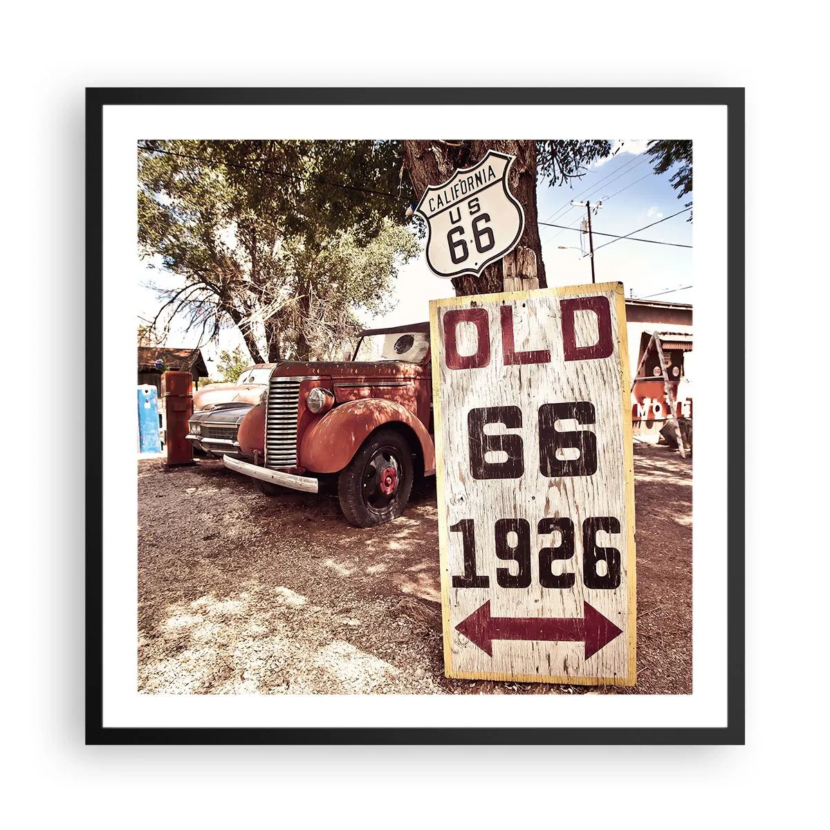 Plakát v černém rámu - Legenda americké provincie - 60x60 cm