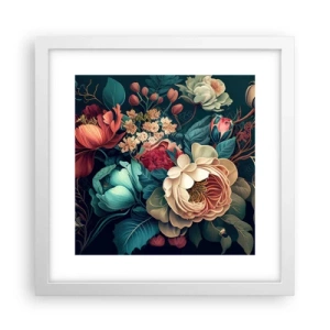 Plakát v bílém rámu - Půvab 19. století - 30x30 cm