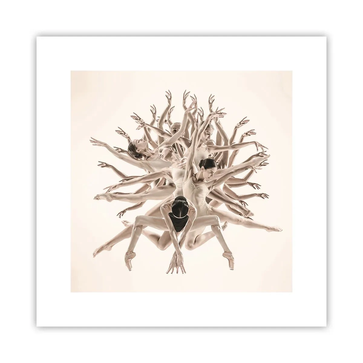 Plakát - Rozkvět v tanci - 30x30 cm