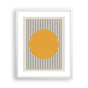 Plakát v bílém rámu - Síla jednoduchosti - 40x50 cm