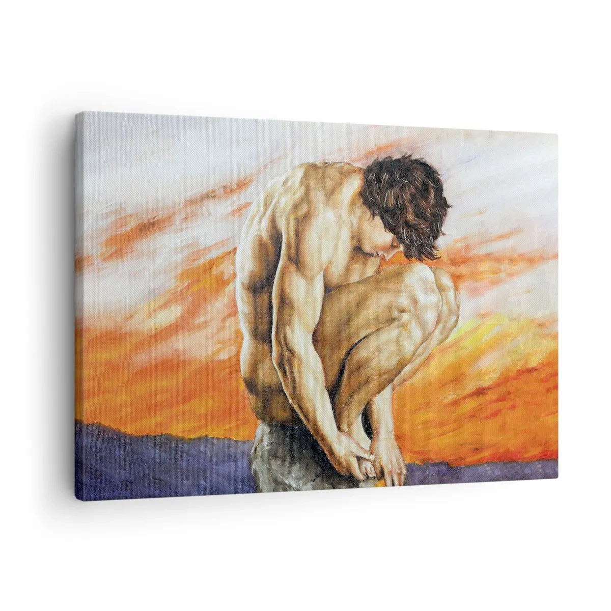 Obraz na plátně - Ponořen do sebe - 70x50 cm