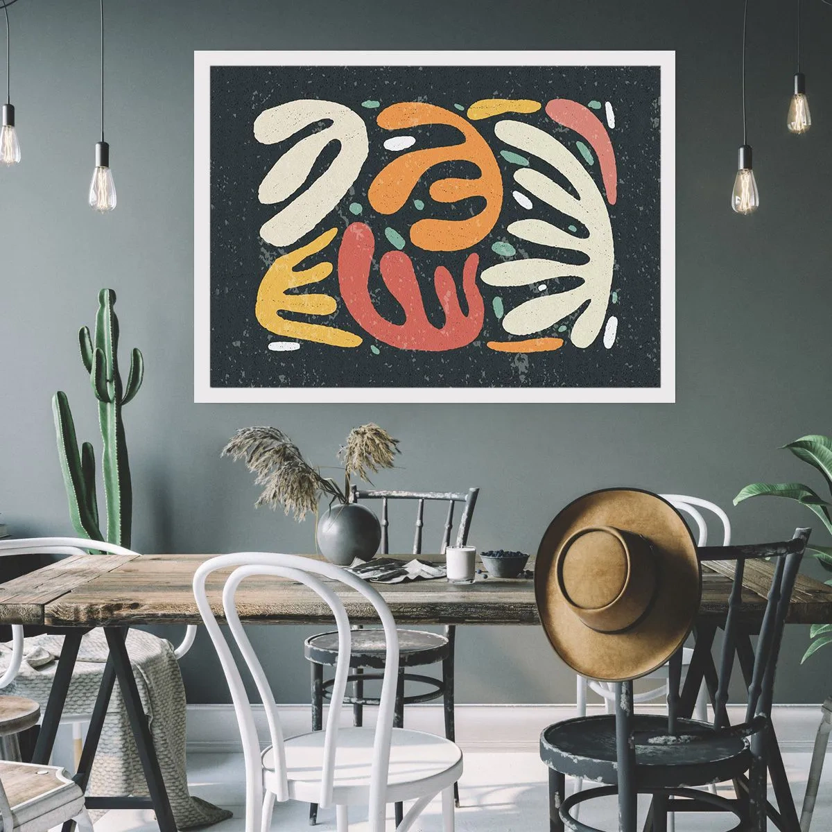 Plakát - Kompozice – hned tě chytím - 70x50 cm