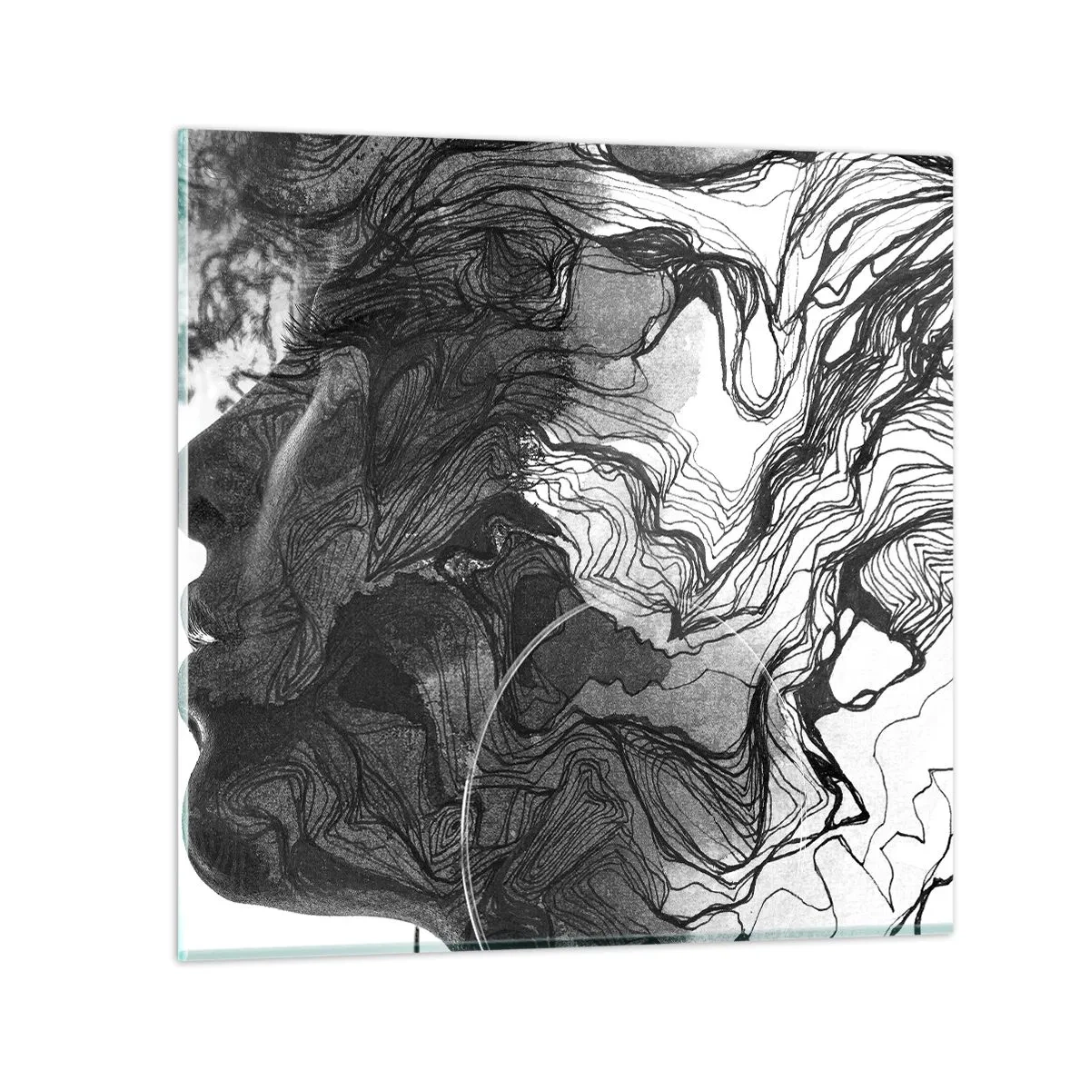 Obraz na skle - Zapletená ve snech - 50x50 cm