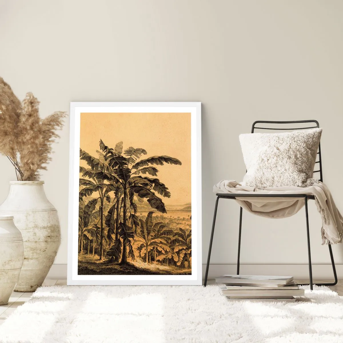 Plakát v bílém rámu - V koloniálním stylu - 30x40 cm