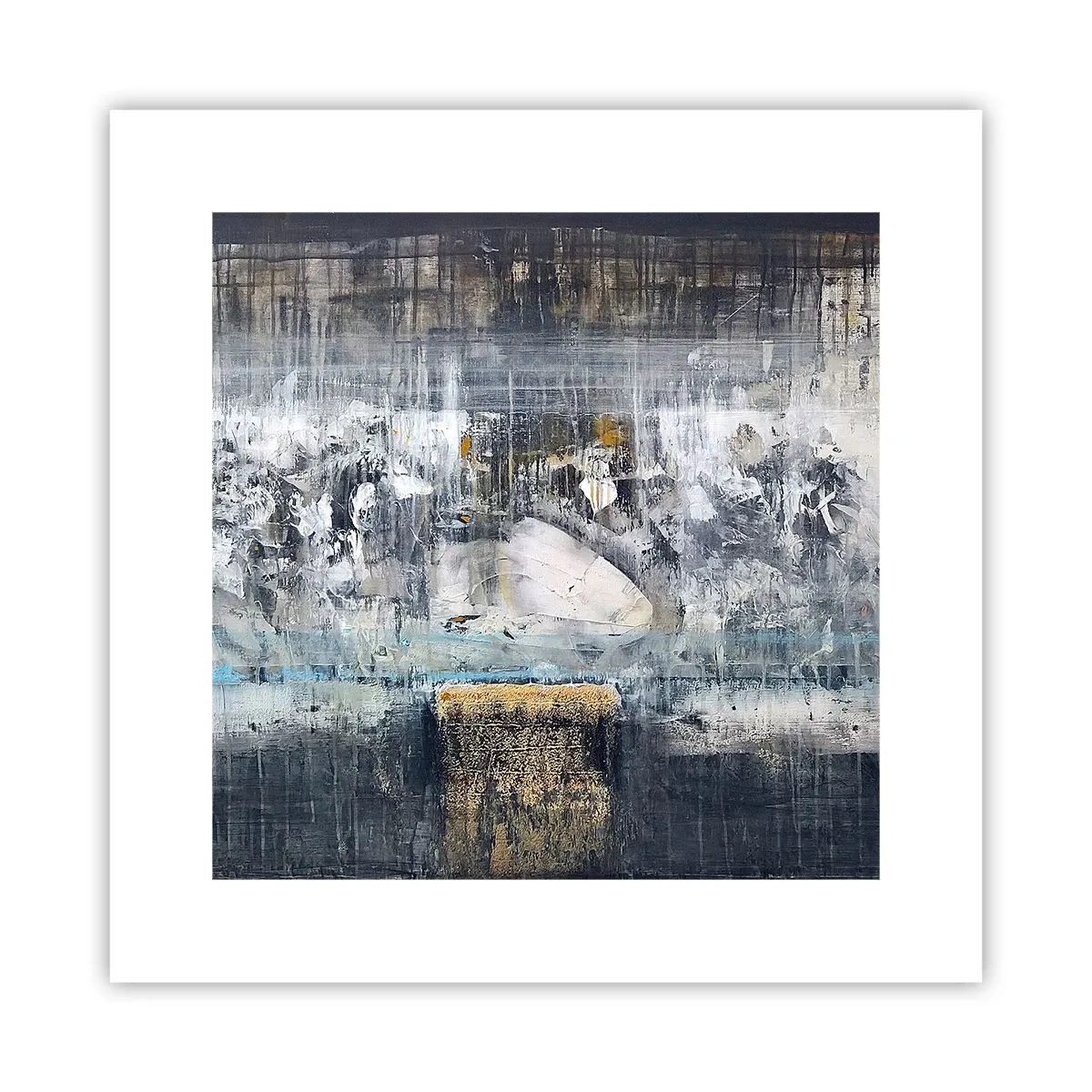 Plakát - Jako na ledě, tak i na hroudě - 30x30 cm