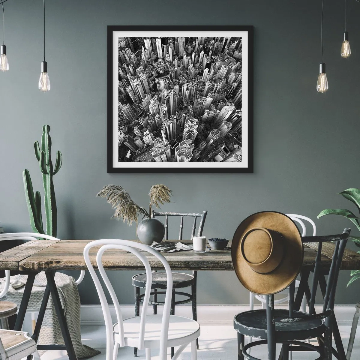 Plakát v černém rámu - Stále výš a výš - 60x60 cm