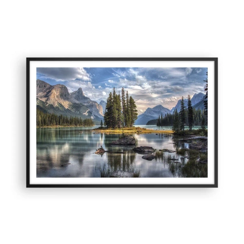 Plakát v černém rámu - U velké a čisté vody… - 91x61 cm