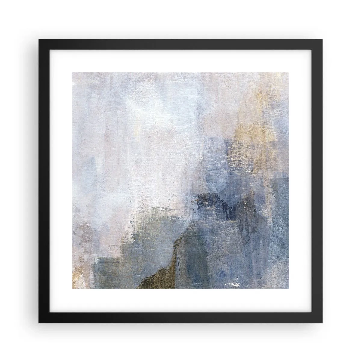 Plakát v černém rámu - Tóny a akordy barev - 40x40 cm