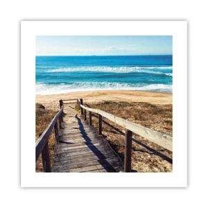 Plakát - Běž! - 40x40 cm