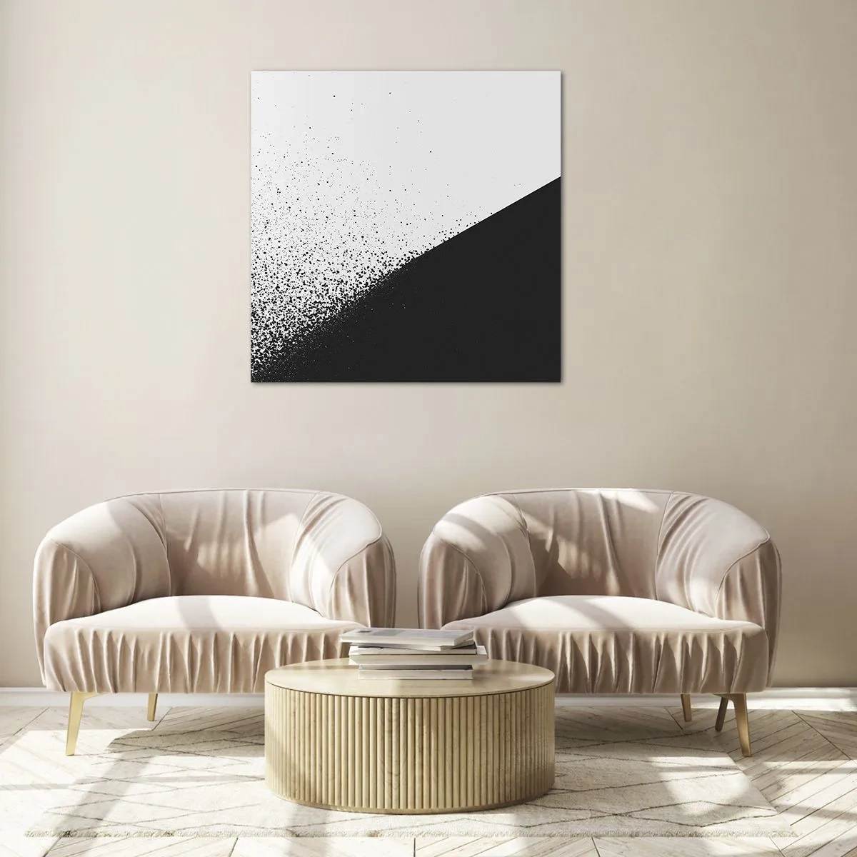 Obraz na skle - Rychleji a rychleji, více a více - 60x60 cm