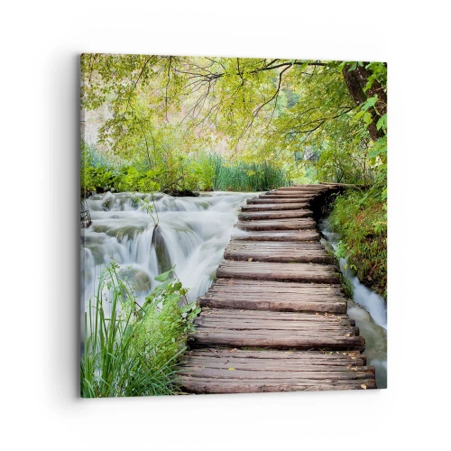 Obraz na plátně - Voda není vůbec tichá - 70x70 cm
