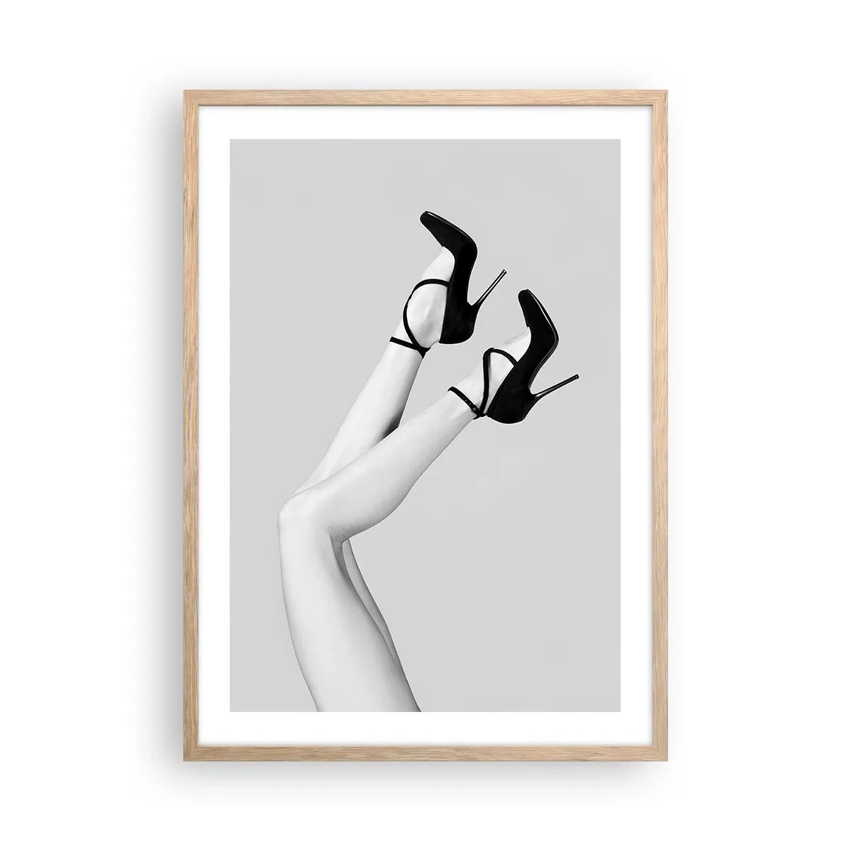 Plakát v rámu světlý dub - Vzhůru nohama - 50x70 cm