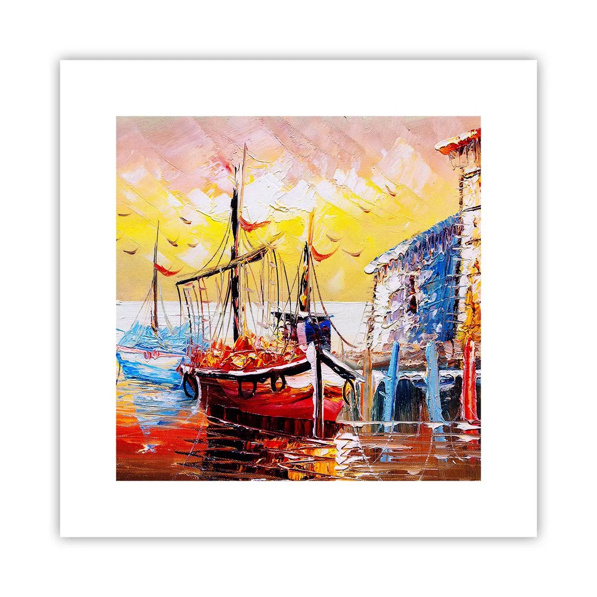 Plakát - Šťastný návrat - 30x30 cm