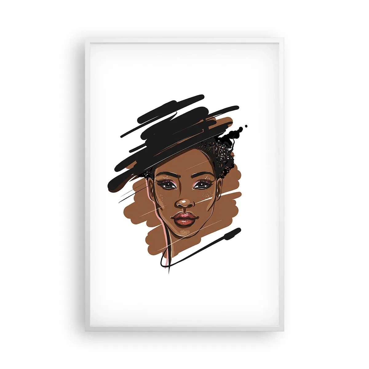 Plakát v bílém rámu - Sladká jako čokoláda - 61x91 cm