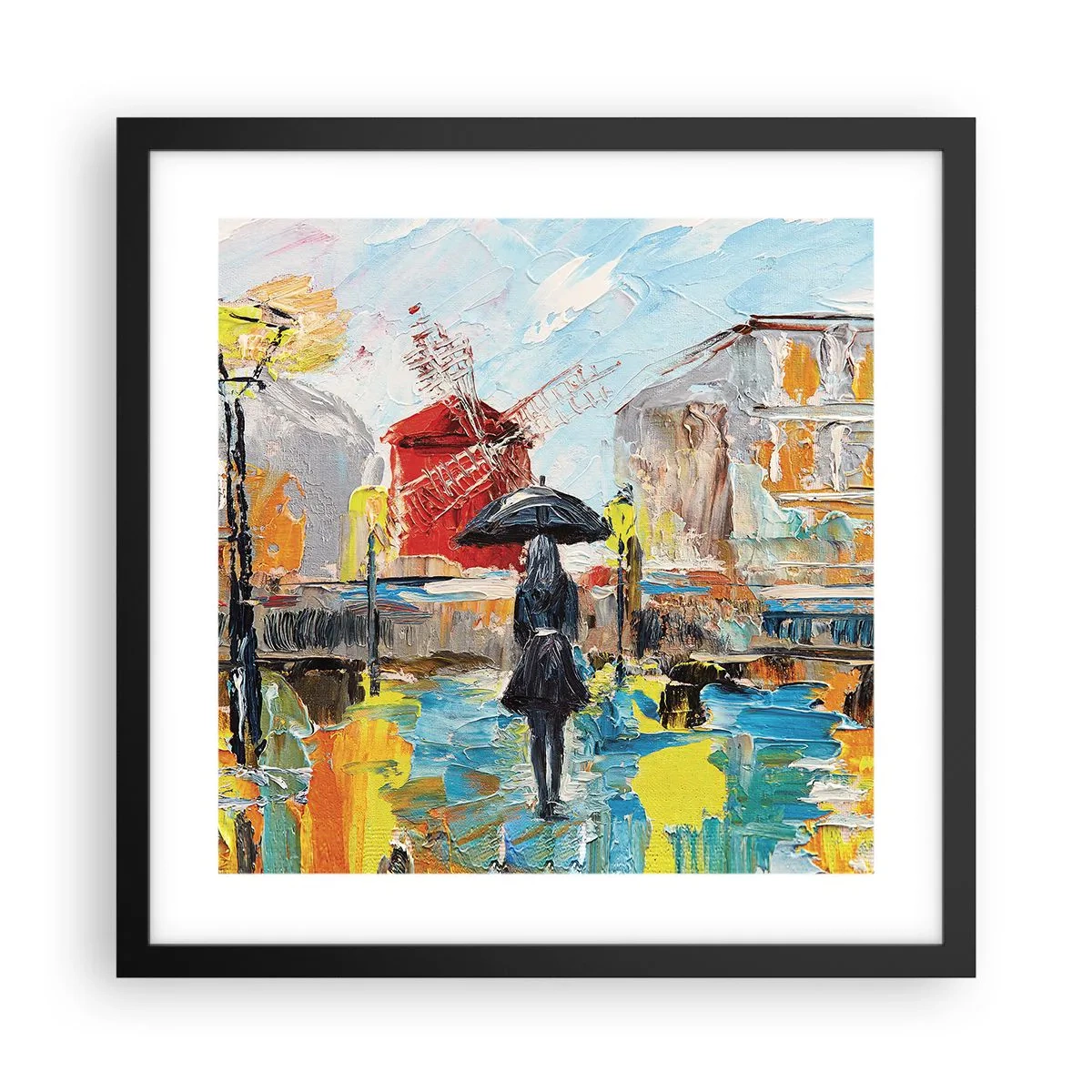 Plakát v černém rámu - Pařížské legendy - 40x40 cm