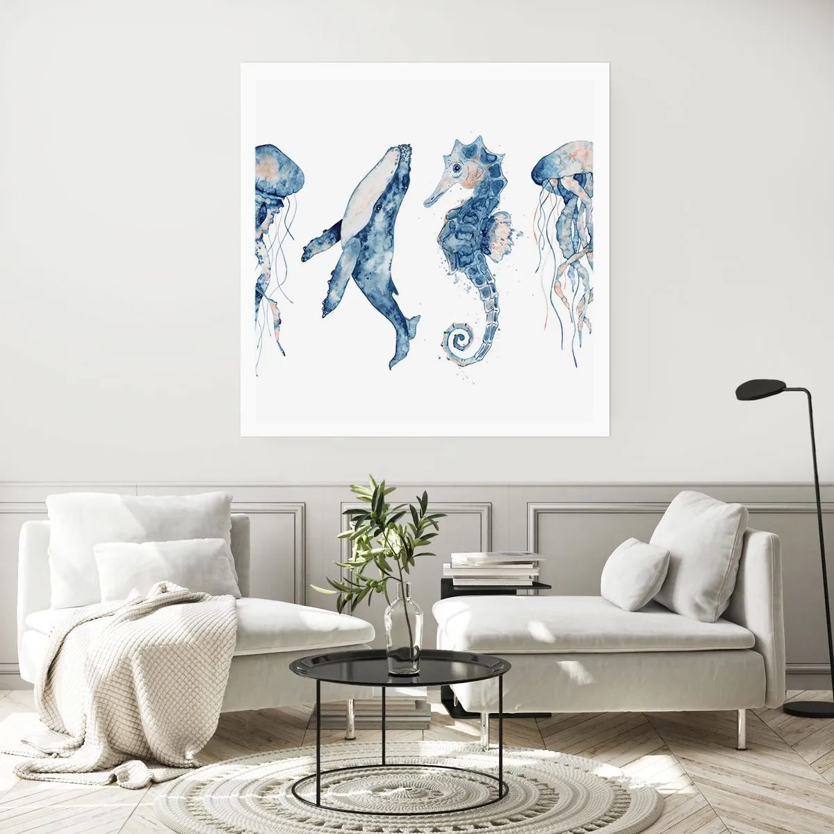 Plakát - Mořská divočina - 60x60 cm