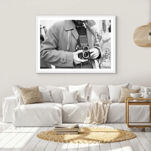 Plakát v bílém rámu - V retro stylu - 91x61 cm