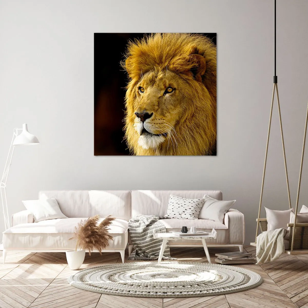 Obraz na plátně - Portrét krále - 70x70 cm